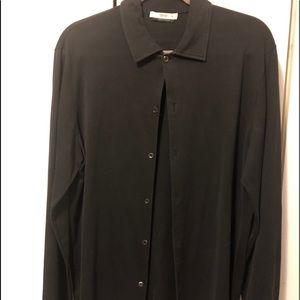 Prado black button up casual shirt